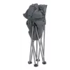 Kempinga krēsls Outwell 470474 — 4 kāju saliekamais krēsls, maksimālā slodze 150 kg, melns/pelēks