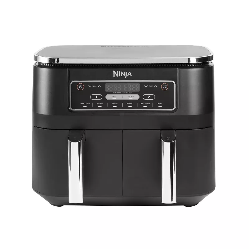 Ninja AF300 Double 7,6 L Brīvstāvošs 1690 W Karstā gaisa fritieris Melns