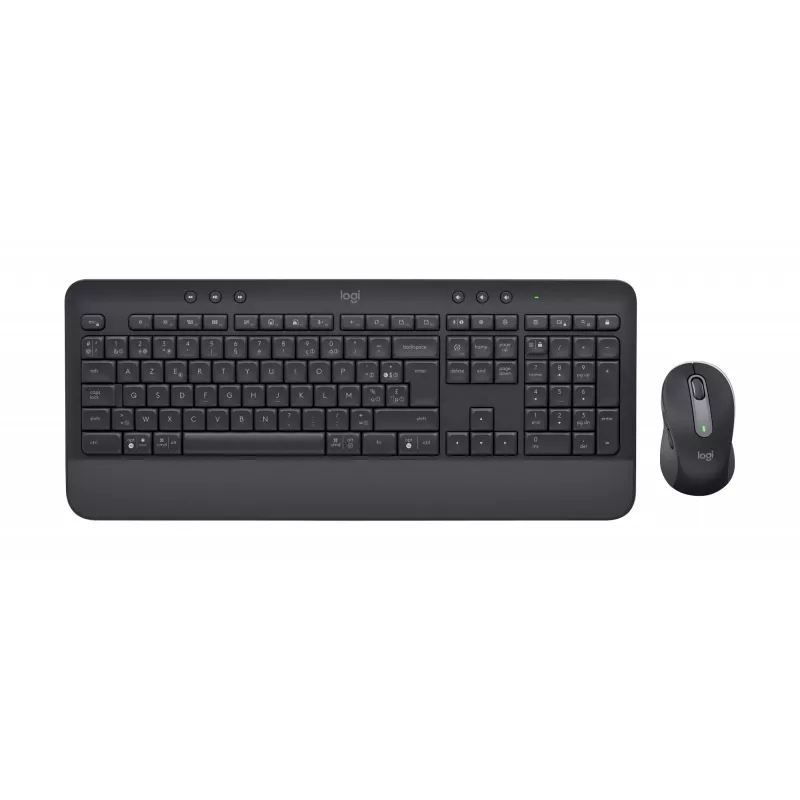 Logitech Signature MK650 Combo for Business Belgian pilna izmēra bezvadu tastatūra un pele