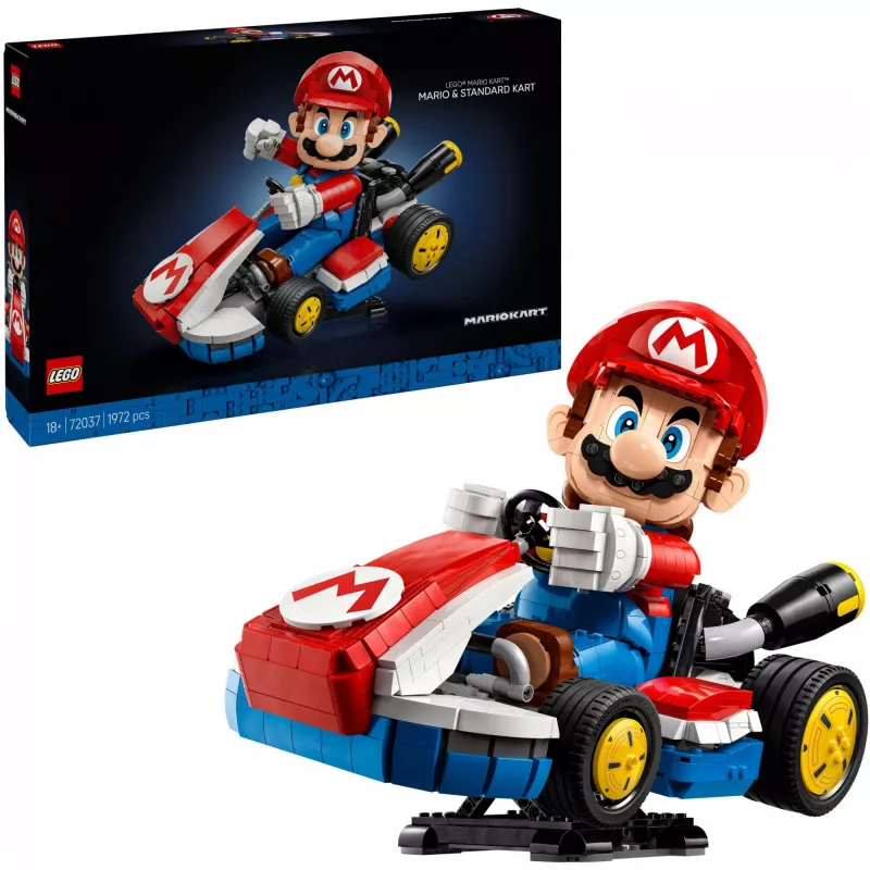 72037 Super Mario Mario Kart: Mario & Standard-Kart, Konstruktionsspielzeug