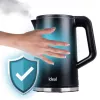 IDEAL tējkanna 1,7 l, tērauda korpuss, jauda 1500 W, melna