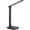 Galda LED lampa MACLEAN MCE614B — regulējama spilgtuma, salokāma regulējama svira, 9W, 3000K/4500K/6500K, melna