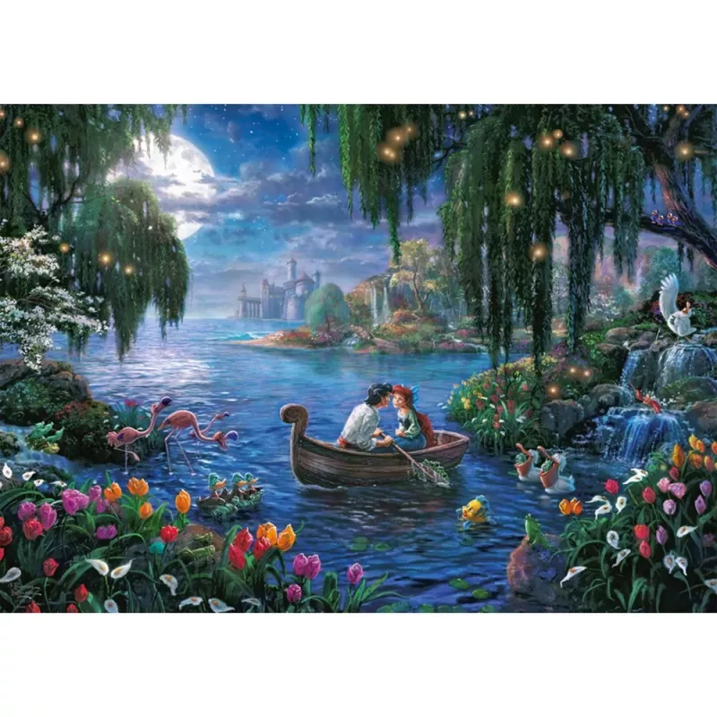 Puzle Schmidt Spiele Thomas Kinkade Studios Disney Dreams Collections Mazā nāriņa un princis Ēriks 1000 gab.