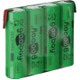 Goobay 4x AA (Mignon) - 2100 mAh, zaļa - lodēšanas kontakts (Z), niķeļa-metālhidrīda akumulators (NiMH), 4,8 V (55580)