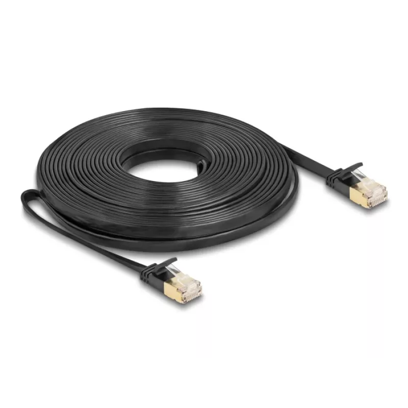Tīkla kabelis DeLOCK RJ45 Cat.6A spraudnis uz spraudni U/FTP 10 m melns