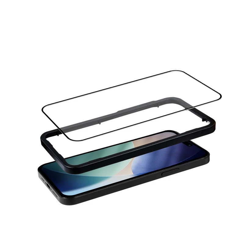 Rūdīta stikla ekrāna aizsarga uzstādīšanas rāmis iPhone 17 Pro — Crong