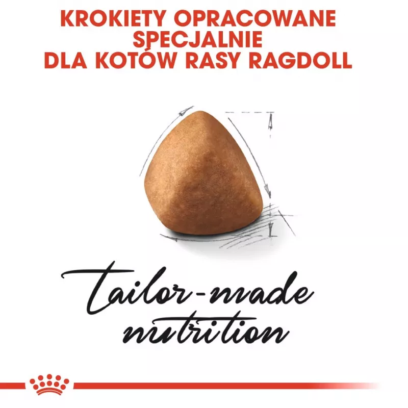 Sausā kaķu barība Royal Canin Ragdoll Adult 2 kg — vistas, 32% olbaltumvielu, 18% tauku