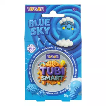 Modelēšanas māls TUBAN Tubi Smart – Debesu zils, 50 g