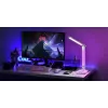 Galda lampa Hawk HW-LAMP04 Balta LED regulējama, balta apdare, regulējams galva un roka