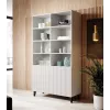 Shelving unit PAFOS 100x40x176.5 cm balts matēts