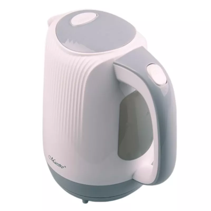 Feel-Maestro MR042 balta elektriskā tējkanna 1,7 L Pelēka, Balta 2200 W