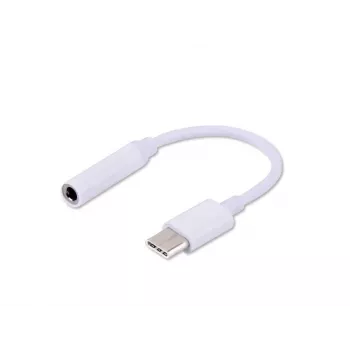 SAVIO USB Type 3.1 C (M) – Jack 3.5mm (F) audio adapteris Balts AK-35
