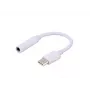 SAVIO USB Type 3.1 C (M) – Jack 3.5mm (F) audio adapteris Balts AK-35
