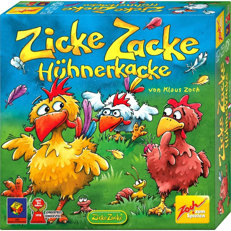 Zicke Zacke Chicken Cha Cha Cha, galda spēle, gada bērnu spēle 1998