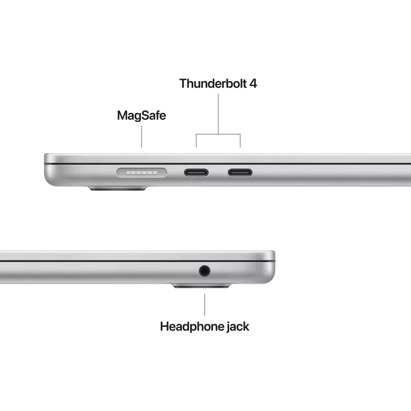 MacBook Air 34,5 cm (13,6) 2025 CTO, piezīmjdators sudraba krāsā, 16 GB, 1 TB (1 TB SSD), M4, MacOS, grieķu