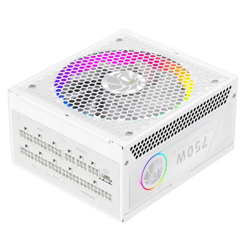 Gamemax barošanas bloks, 80 PLUS, Gold | RGB 750G WH | 750 W