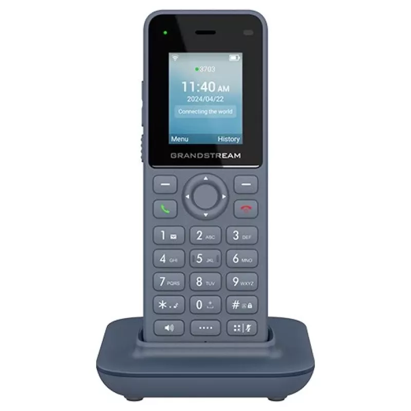 Grandstream Networks WP816 IP tālrunis antracīta krāsā 2 līniju LCD Wi-Fi