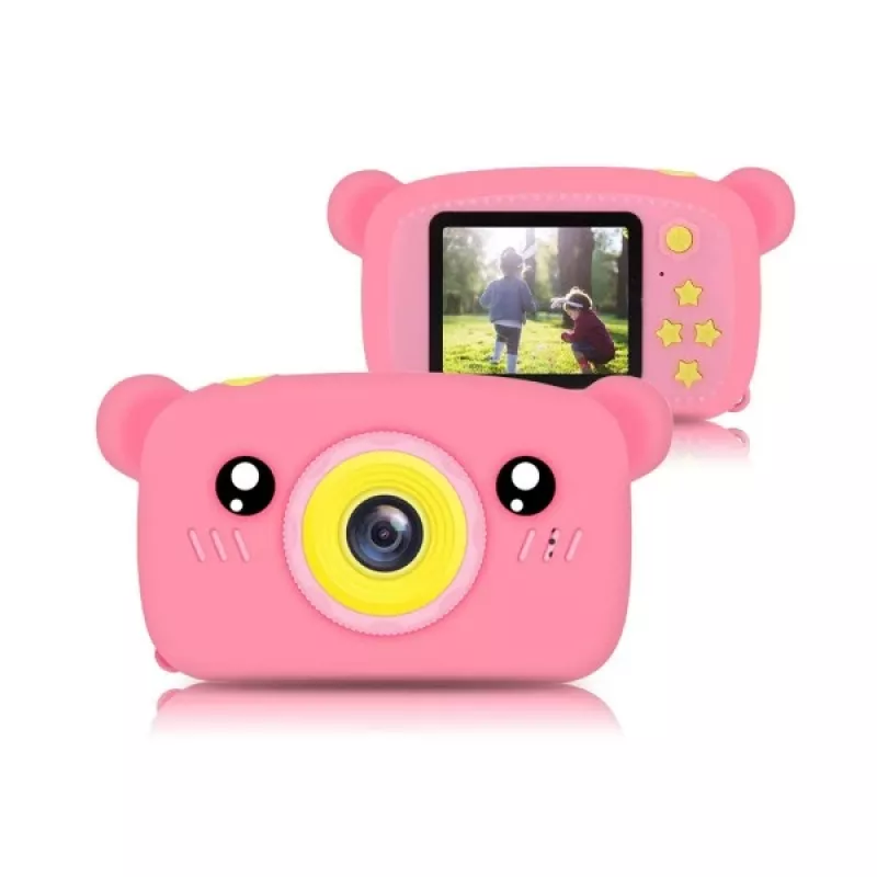 Bērnu digitālā kamera Extralink H25 PINK ieteicamais vecums 3 gadi