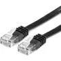 Value 21.99.0960 RJ45 tīkla kabelis, komutācijas kabelis CAT 6 U/UTP 0,50 m melns 1 gab.