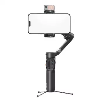 3‑asu viedtālruņa stabilizators Hohem iSteady V3 Kit — melns, viegls, 3‑asu stabilizācija