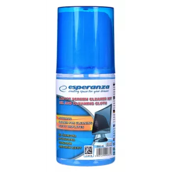 Ekrānu tīrīšanas komplekts ESPERANZA ES121 LCD/TFT/Plazmas ekrāniem, 200 ml