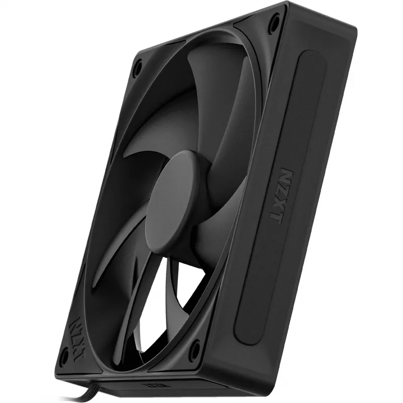 NZXT F Series F120P 120mm korpusa ventilators — melns