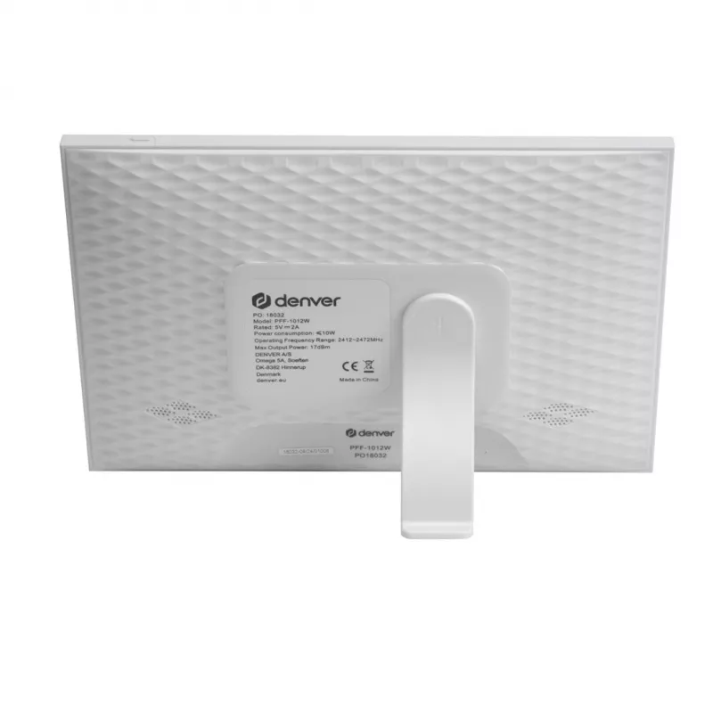 Denver PFF-1012 digitālais foto rāmis balts 25,6 cm (10,1 inch) Skārienekrāns Wi-Fi