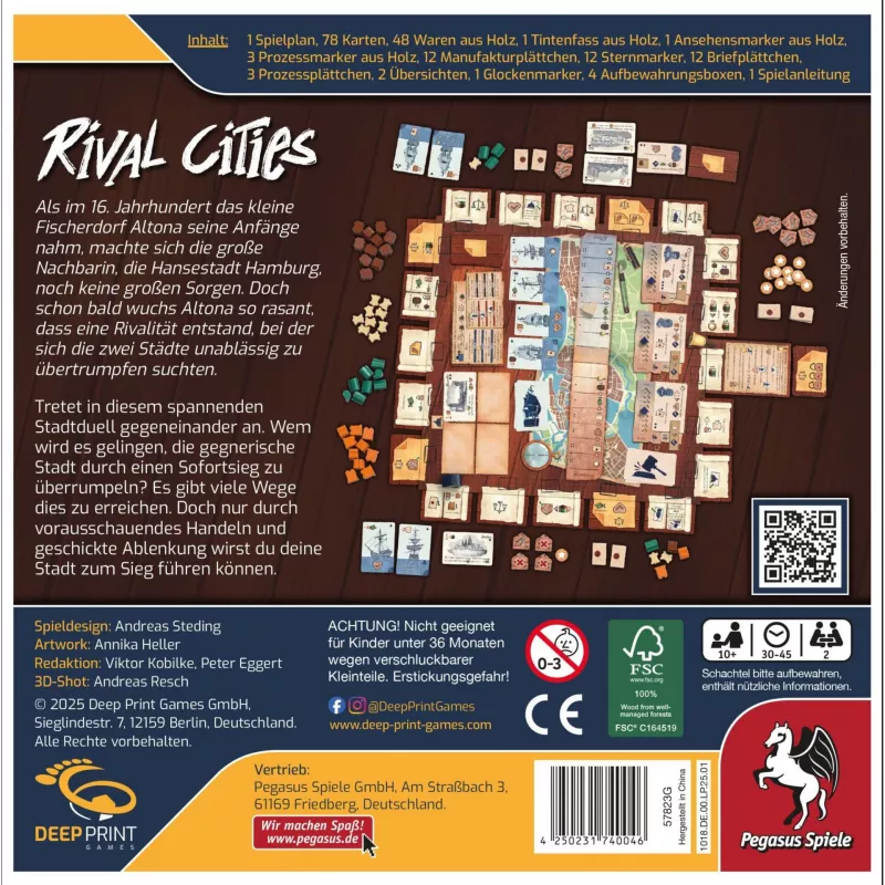 Deep Pint Games Rival Cities, galda spēle