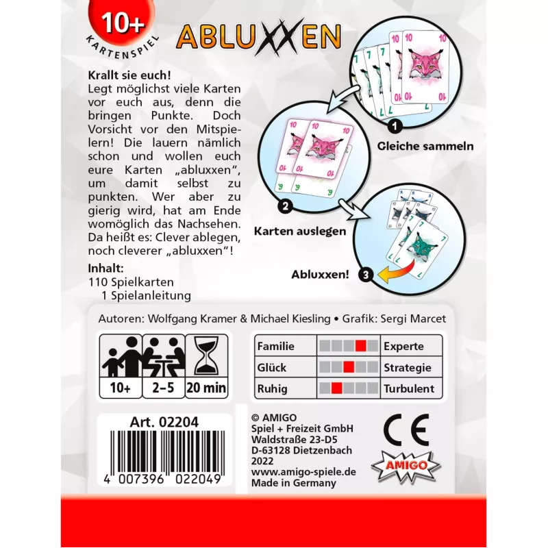 Amigo 02204 galda spēle Abluxxen 20 min.