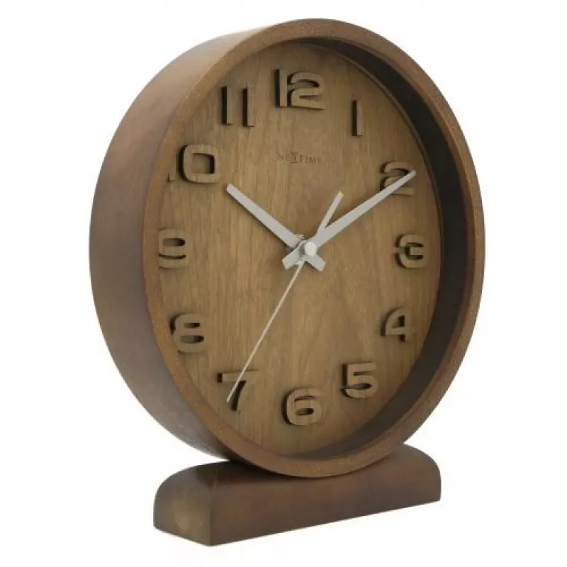 NeXtime klok 5192gs Wood Wood Small, 22x20 cm, sienas, koks, pelēks