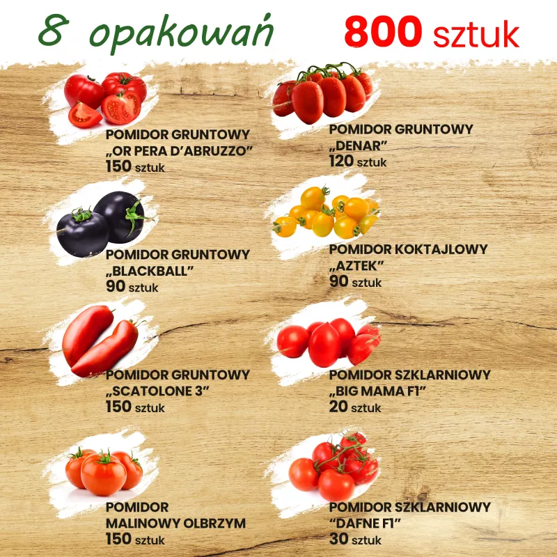 Toraf Tomātu sēklu komplekts Eden - 8 iepakojumi