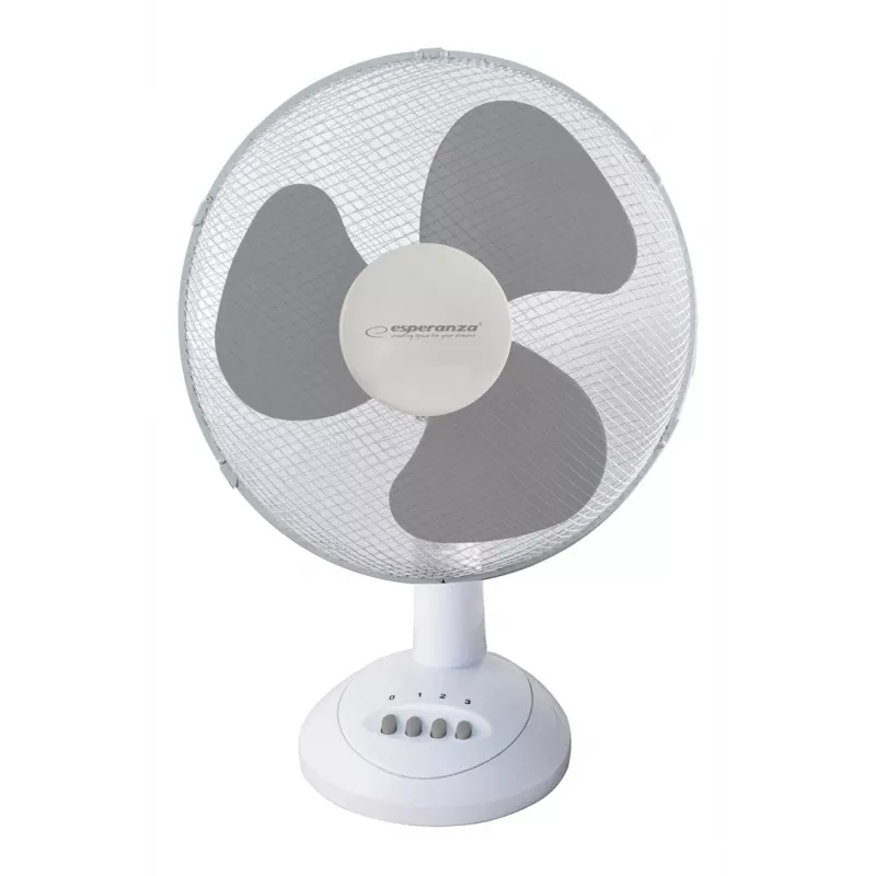Esperanza EHF003WE, 12'' galda ventilators, balts un pelēks
