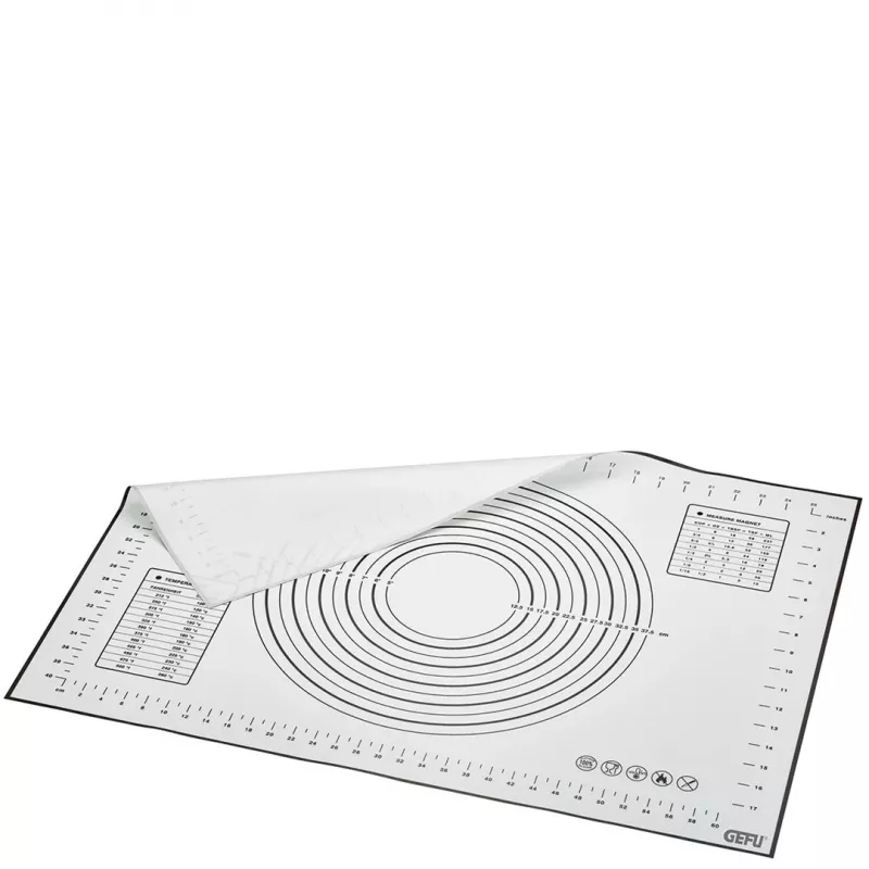 Cepšanas paklājiņš GEFU PAD — silikona, krēmkrāsas, 500 × 700 mm