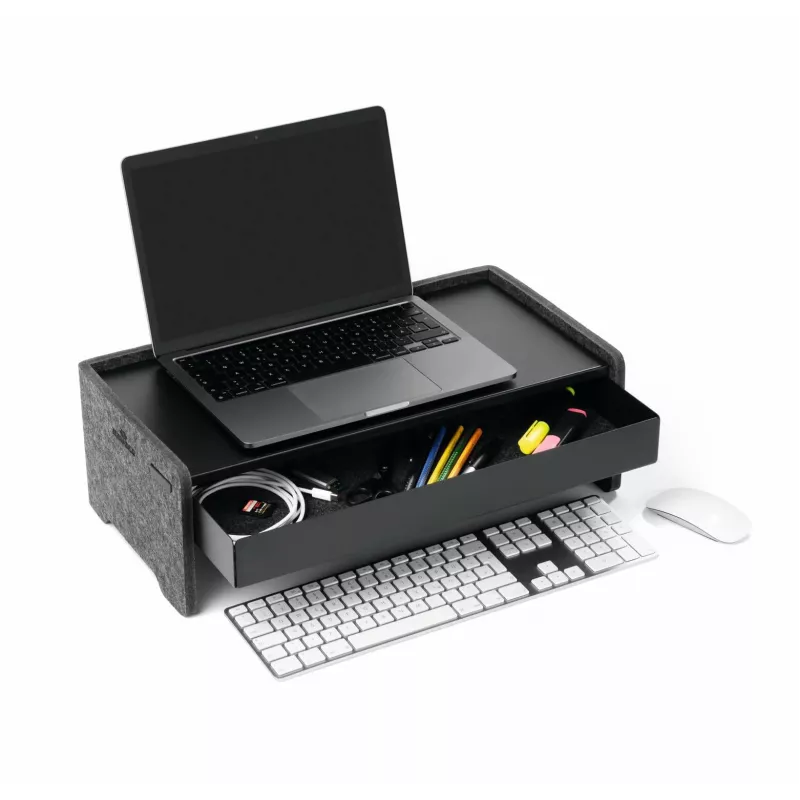 Atvilktne Durable 508201 monitora stiprinājuma piederums Melns Metāls 468mm platums 221mm dziļums 53mm augstums