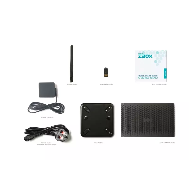 Darbstacijas bezmaksas komplekts Zotac ZBOX CI629 NANO i3-1315U 64GB SSD HDD