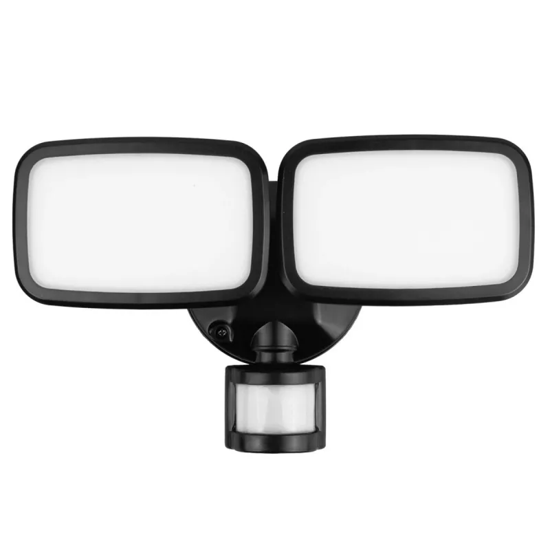 LED sienas lampa MACLEAN MCE524 ar PIR kustības sensoru, modelis MCE524 B