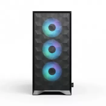 PC Case Fractal Design Pop 2 Air Melns TG RGB Midi Tower — ATX/Micro-ATX/Mini-ITX, 3x120mm priekšā, 1x120mm aizmugurē, 2.5 collu+3.5 collu nodalījumi