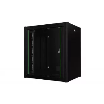 19 collu 12U sienas statne Pro 600 x 450 x 645mm - Melna
