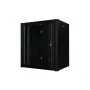 19 collu 12U sienas statne Pro 600 x 450 x 645mm - Melna