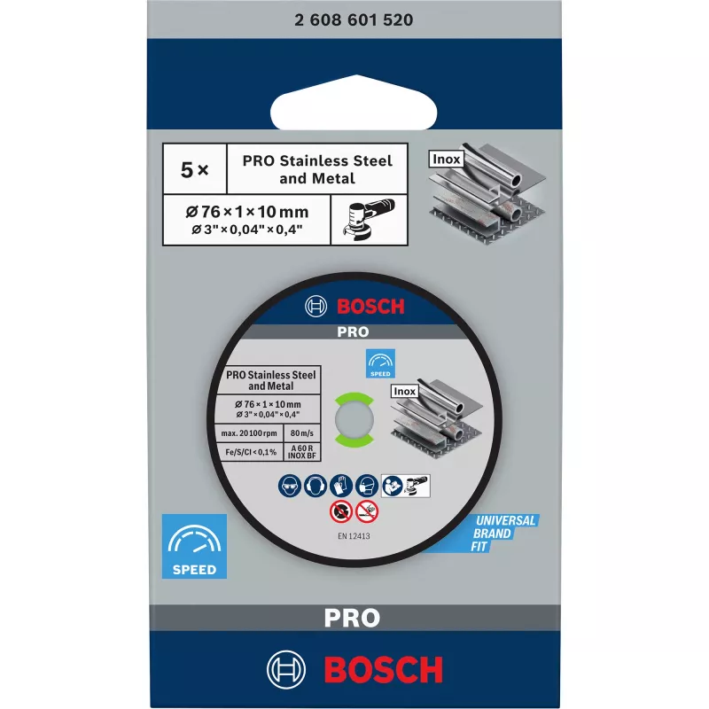 Bosch 2 608 601 520 leņķa slīpmašīnas piederums griešanas disks