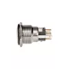 Spiedpogas slēdzis DimasTech PD211 22 mm Silverline Dot RGB — pretvandālisks paneļa vadības elements