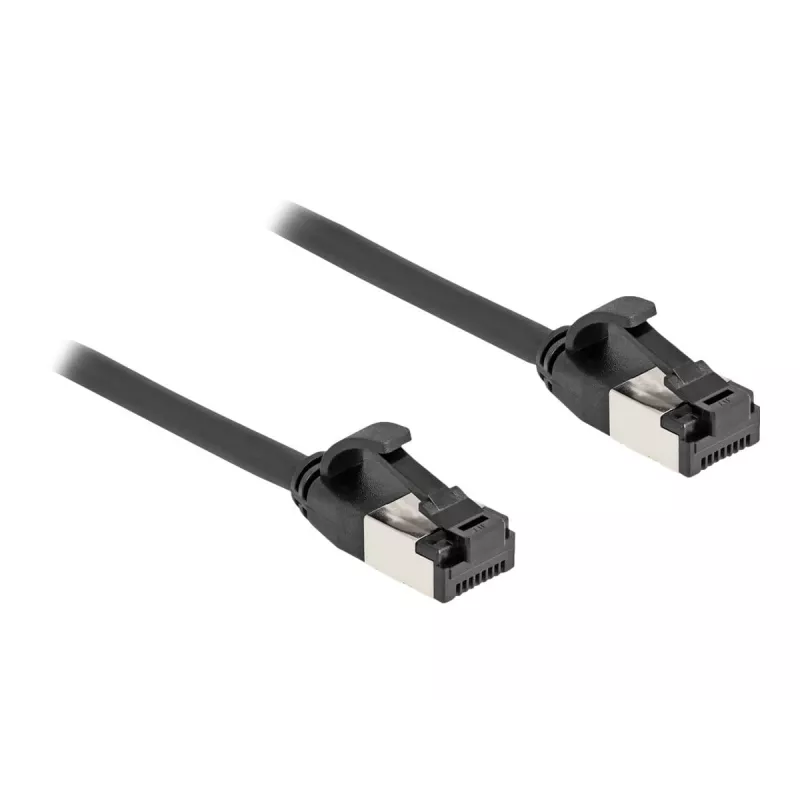 Tīkla kabelis DeLOCK RJ45 kabelis spraudnis uz spraudni Cat.8.1 2 m melns