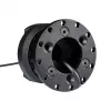 Ātrās atbrīvošanas adapters Asetek SimSports 40-035-0035028 melns — ātrās atbrīvošanas riteņa adapters simulācijas sacīkšu iestatījumiem