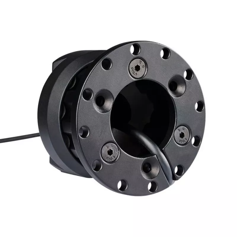 Ātrās atbrīvošanas adapters Asetek SimSports 40-035-0035028 melns — ātrās atbrīvošanas riteņa adapters simulācijas sacīkšu iestatījumiem