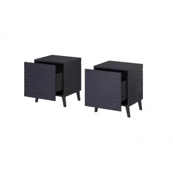 Naktsgaldiņš cama meble NOVA 44×40×52 cm, 1 atvilktne, tumši zils matēts