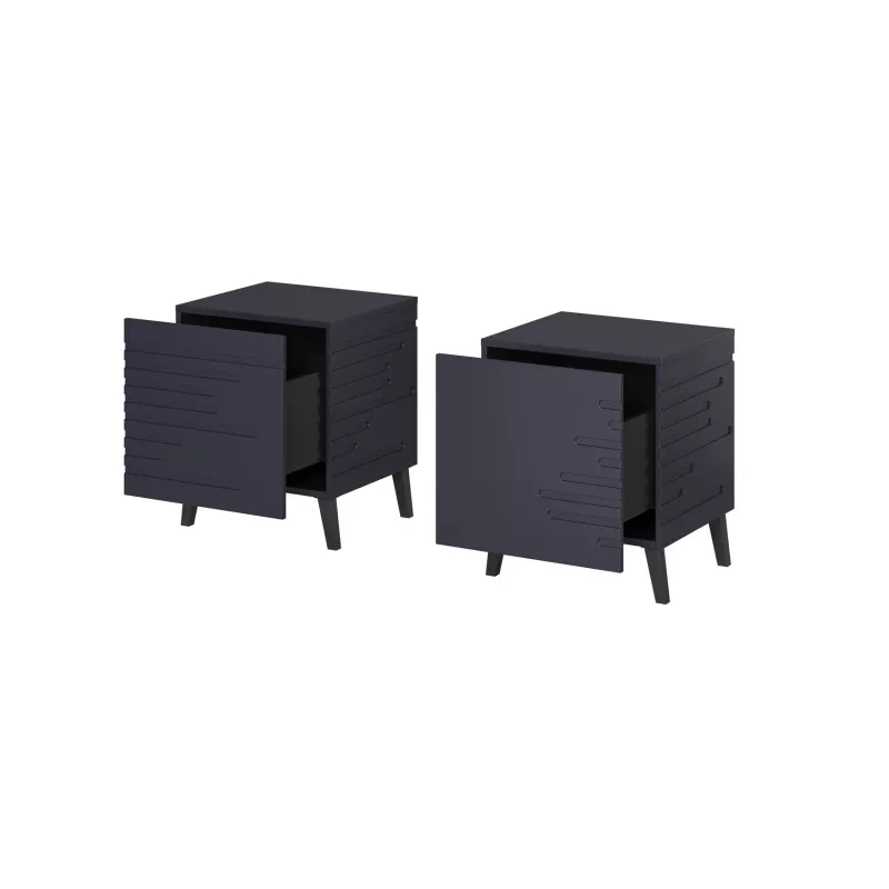 Naktsgaldiņš cama meble NOVA 44×40×52 cm, 1 atvilktne, tumši zils matēts