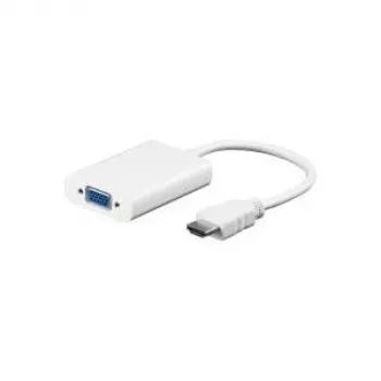 Wentronic Goobay HDMI™ uz VGA adapteris, balts, 0,1 m - HDMI™ spraudnis > VGA ligzda, 3,5 mm stereo ligzda (51758)
