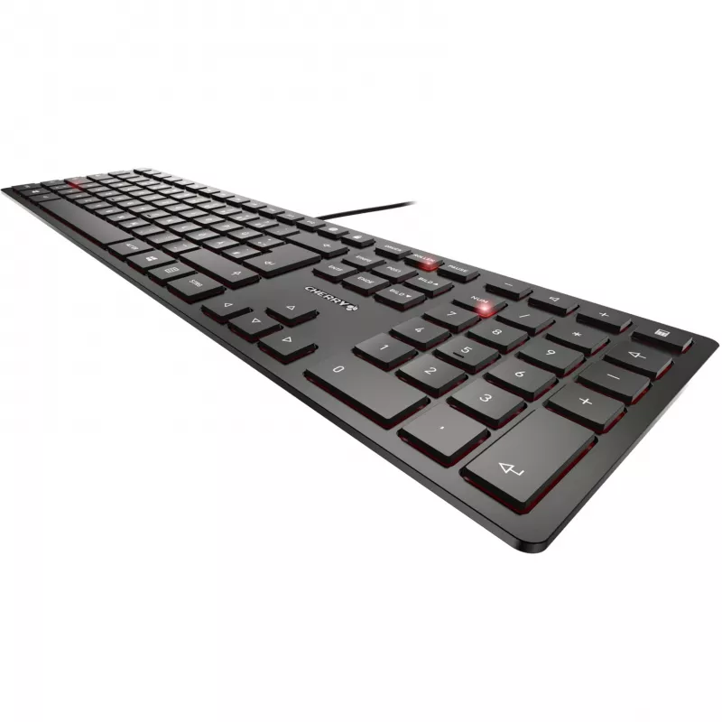 CHERRY KC 6000 Slim tastatūra universāla USB QWERTZ vācu melna