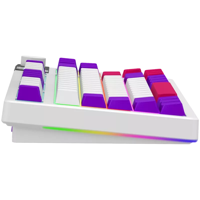 LORGAR KBP70TKLW, bezvadu TKL mehāniskā spēļu tastatūra Pro, balta, EN izkārtojums