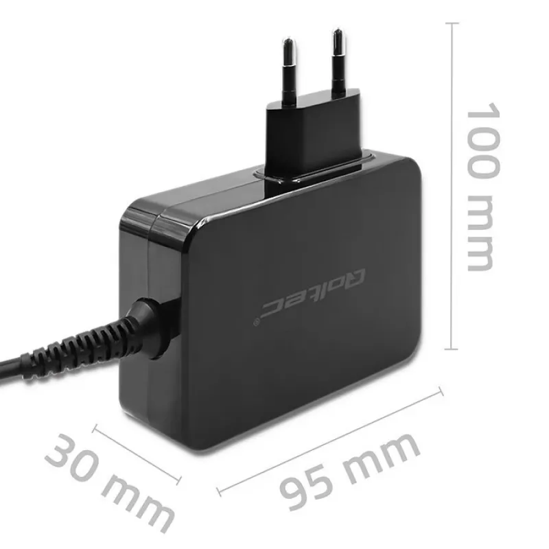 Qoltec PD 120W Turbo Fast Charger | 5-28V | 3-4.5A | USB-C | Melns